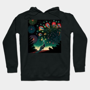 Peacock Firework Mashup Hoodie